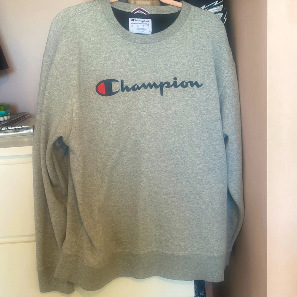 Gray champion crewneck
